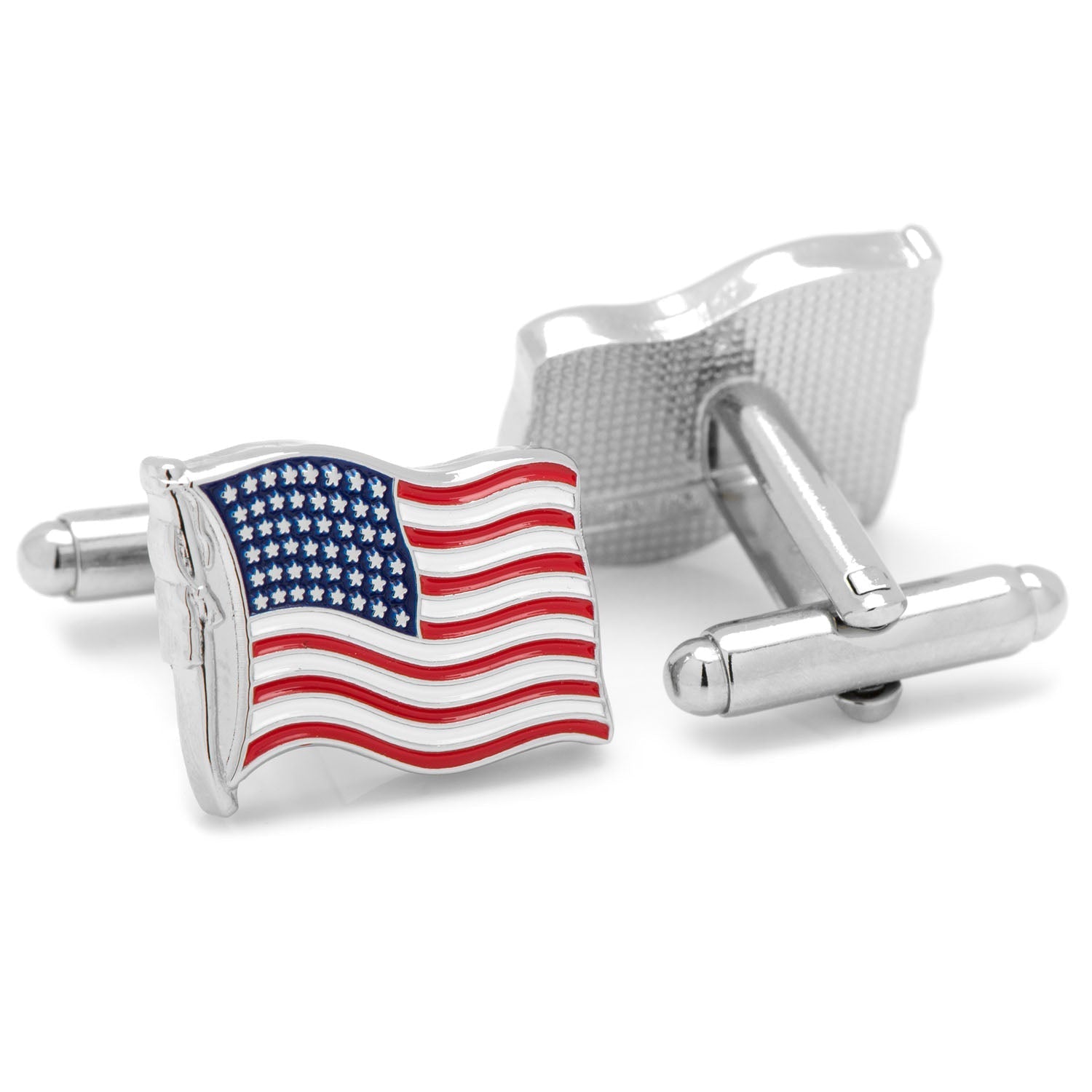 Waving American Flag Cufflinks - SARTORO532