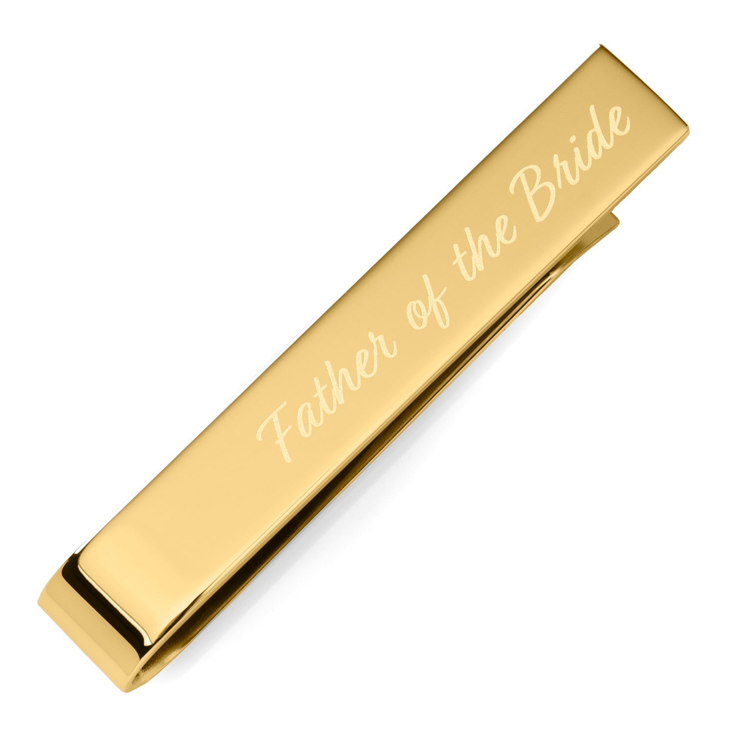 Wedding Title Engravable Gold Tie Bar - SARTORO887