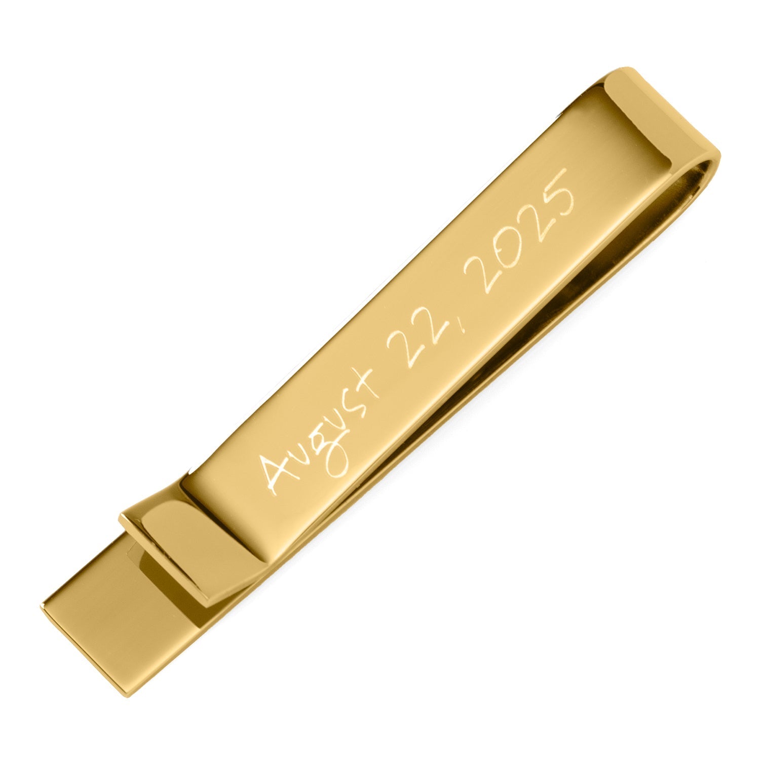 Wedding Title Engravable Gold Tie Bar - SARTORO815