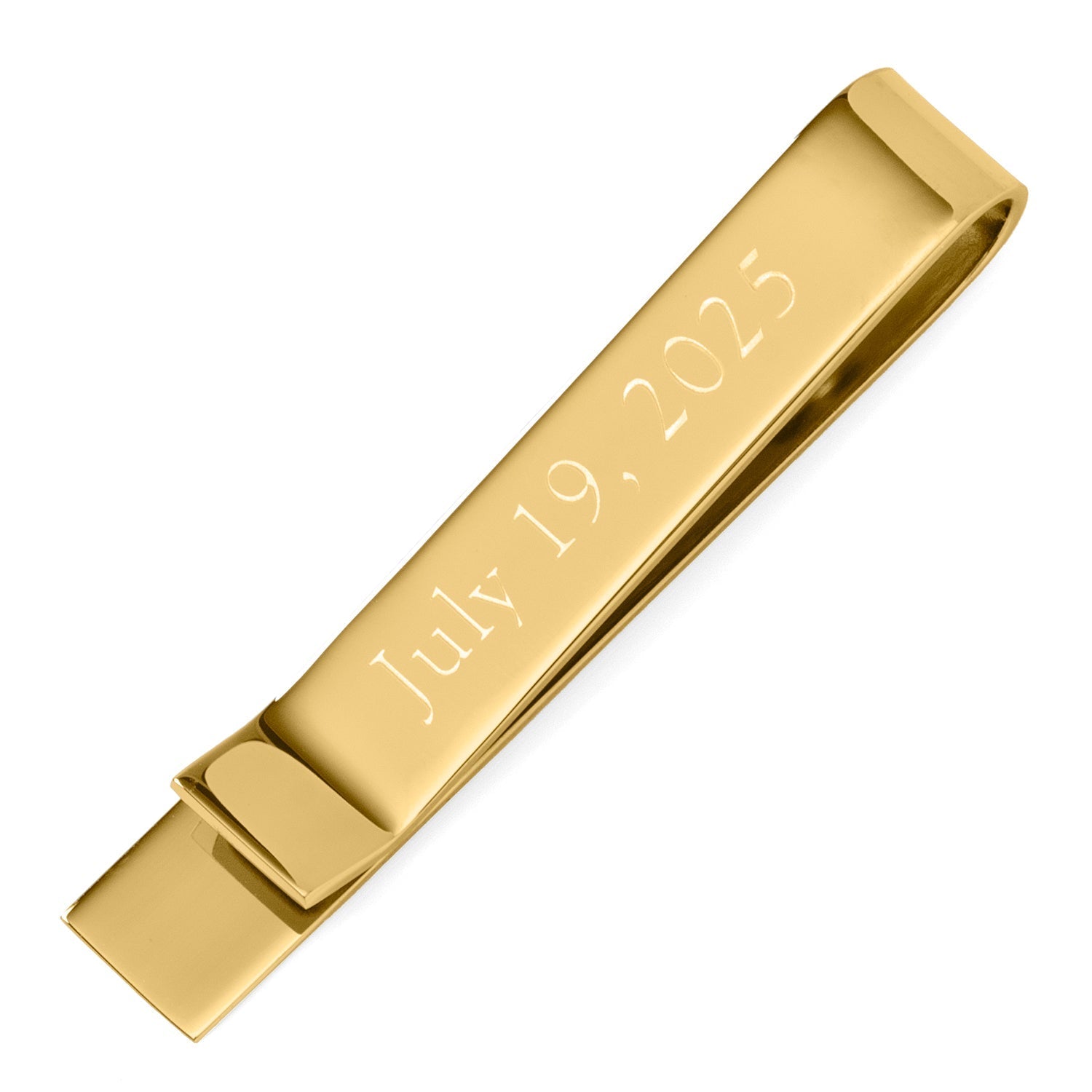 Wedding Title Engravable Gold Tie Bar - SARTORO180