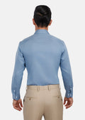 Weldon Blue Micro Jacquard Shirt - SARTORO