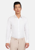 White Bamboo Blend Shirt - SARTORO