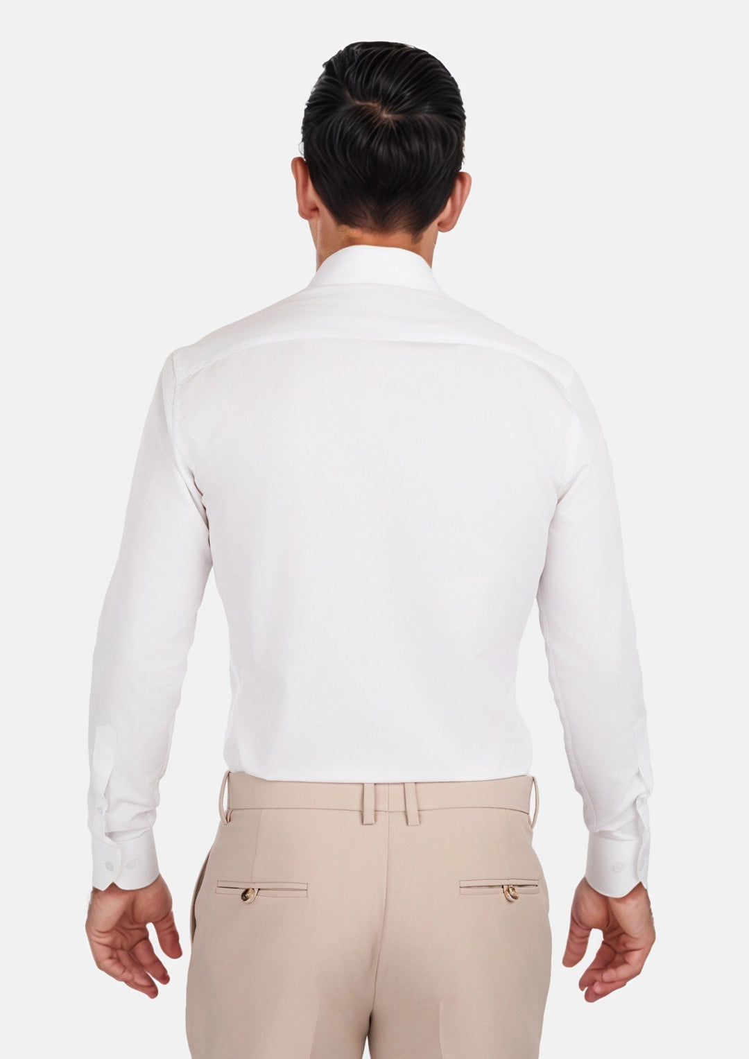 White Bamboo Blend Shirt - SARTORO