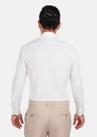 White Bamboo Blend Shirt - SARTORO261
