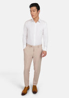 White Bamboo Blend Shirt - SARTORO182