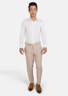 White Bamboo Blend Shirt - SARTORO913