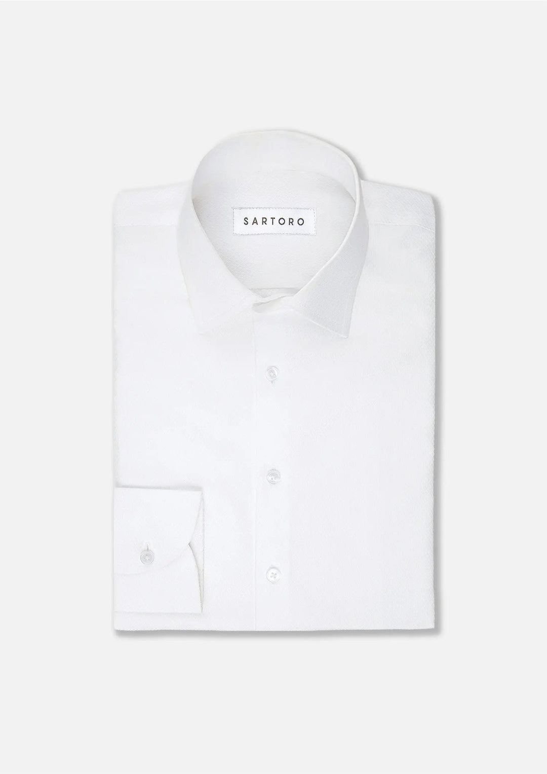 White Bamboo Shirt - SARTORO
