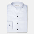 White Bamboo Tuxedo Shirt - SARTORO
