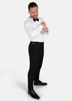 White Bamboo Tuxedo Shirt - SARTORO501