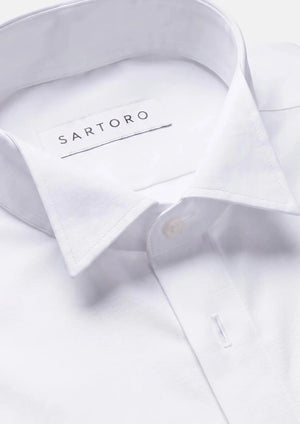 White Bamboo Tuxedo Shirt