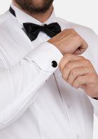 White Bamboo Tuxedo Shirt - SARTORO920