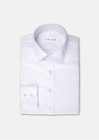 White Egyptian Cotton Broadcloth Shirt - SARTORO992