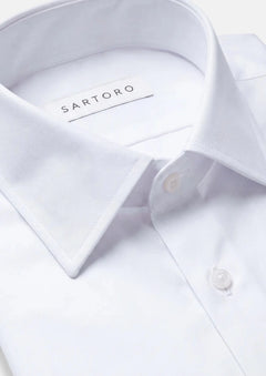 White Egyptian Cotton Shirt - SARTORO