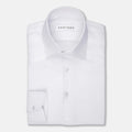 White Linen Blend Shirt - SARTORO
