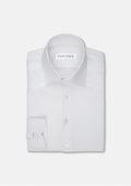 White Linen Blend Shirt - SARTORO