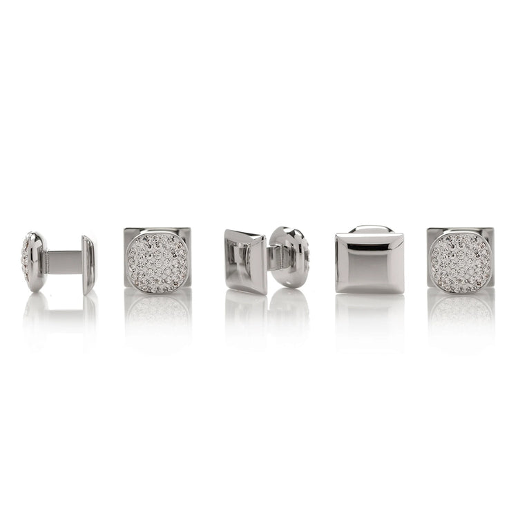 White Pave Crystal 5-Stud Set - SARTORO605