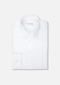 White Pima Shirt - SARTORO