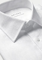White Pure Linen Shirt - SARTORO35