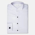 White Tuxedo Shirt - SARTORO