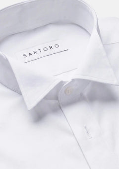 White Tuxedo Shirt - SARTORO