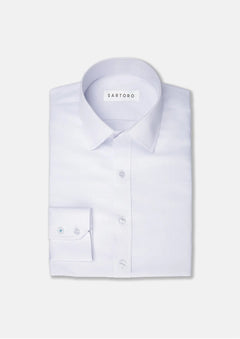 White Ultrasoft Bamboo Shirt - SARTORO