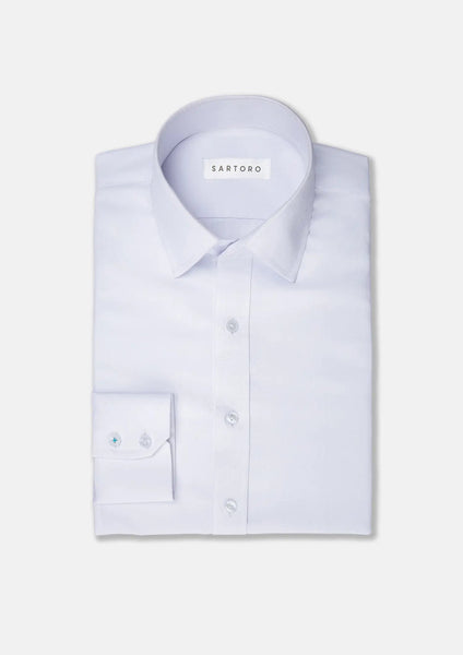 White Ultrasoft Bamboo Shirt - SARTORO