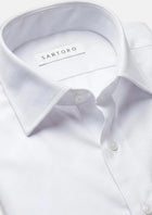 White Ultrasoft Bamboo Shirt - SARTORO136