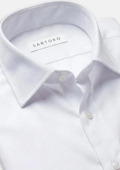 White Ultrasoft Bamboo Shirt - SARTORO