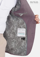 Wisteria Lilac Sharkskin Jacket - SARTORO500