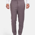 Wisteria Lilac Sharkskin Pants - SARTORO