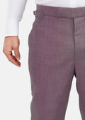 Wisteria Lilac Sharkskin Pants - SARTORO