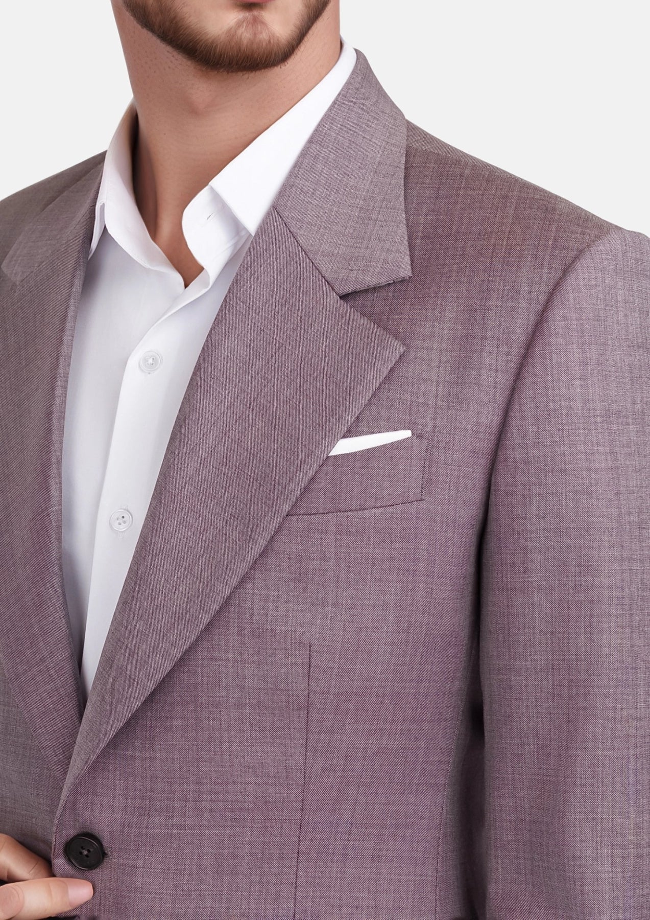 Wisteria Lilac Sharkskin Suit - SARTORO