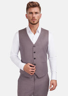 Wisteria Lilac Sharkskin Vest - SARTORO26