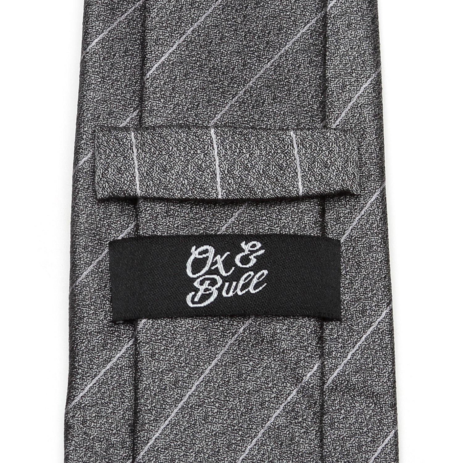 Woven Gray Stripe Men's Tie - SARTORO941