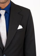 Ellis Black Crosshatch Jacket - SARTORO933