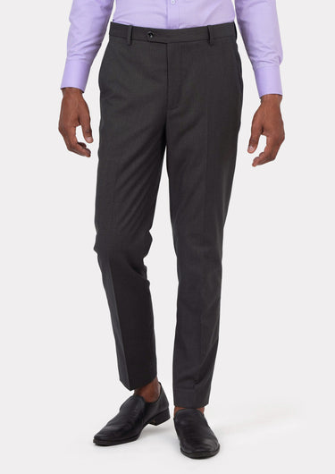 Charcoal Crosshatch Pants - SARTORO