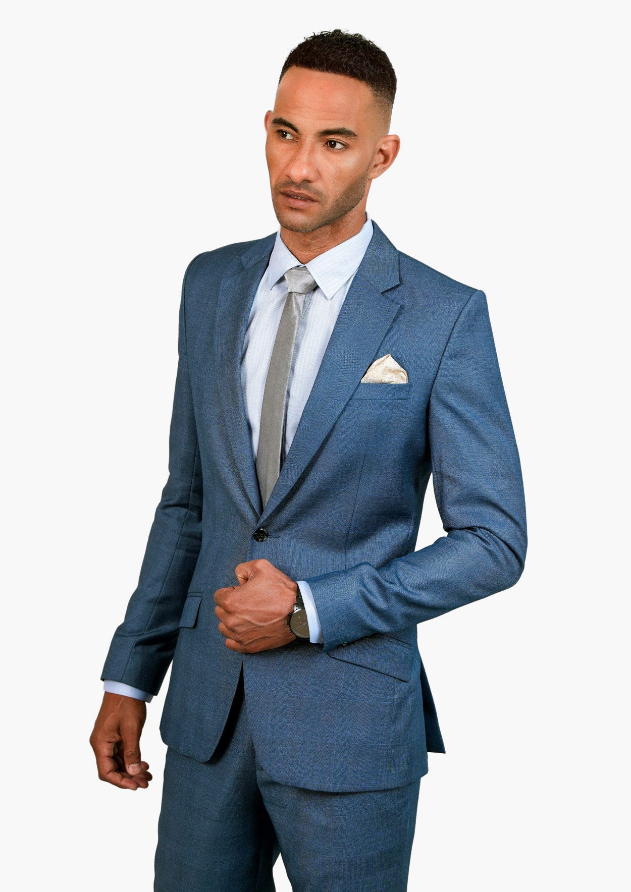 Air Force Prince of Wales Blue Suit | SARTORO | Custom Suits & Tuxedos
