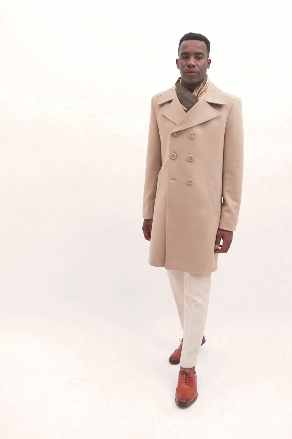 Sand Wool Signature Peacoat