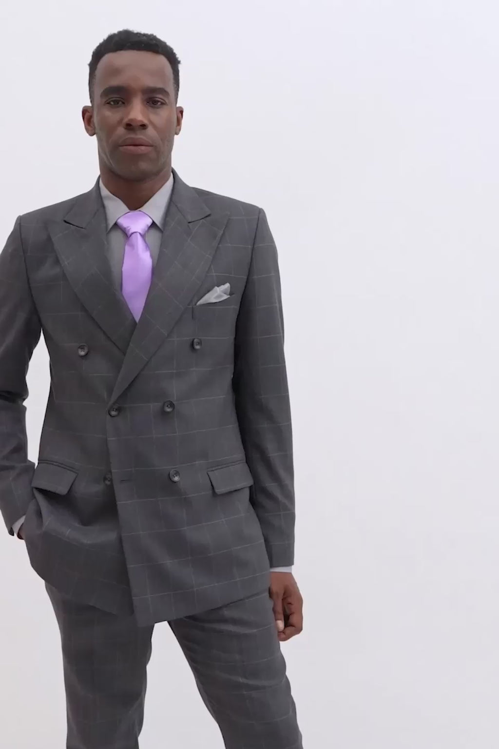 Waverly Dark Grey Windowpane Jacket