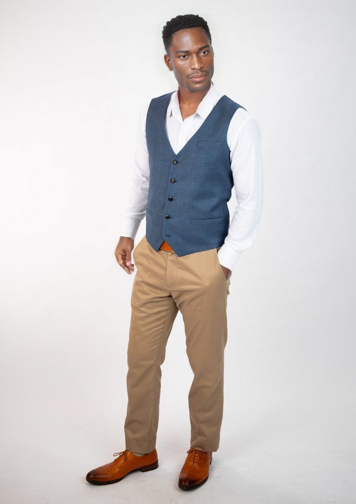 Men's 3 Piece Slim Fit Suit Set One Button Solid Jacket Vest Pants Business  Set | Fruugo KR