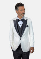 Alabaster White Twill Tuxedo - SARTORO277