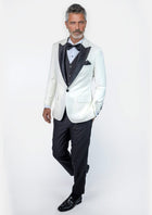 Alabaster White Twill Tuxedo - SARTORO466