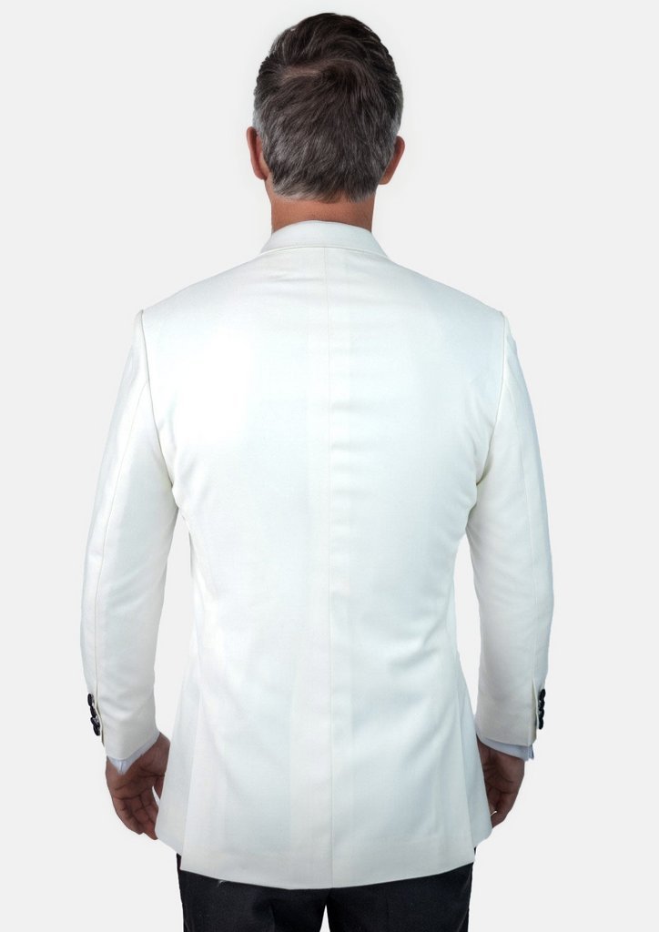 Alabaster White Twill Tuxedo - SARTORO829