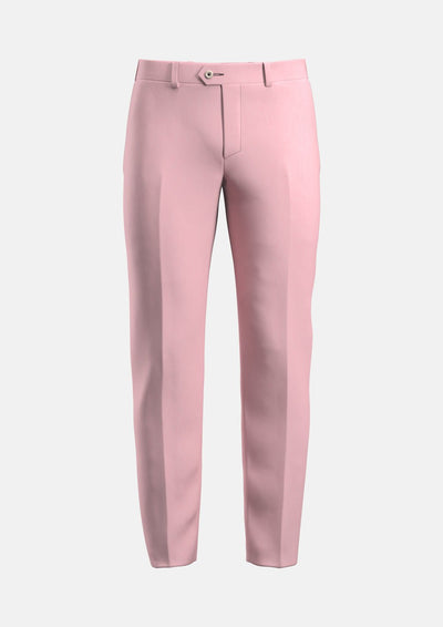 Amaranth Pink Linen Pants - SARTORO