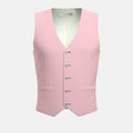 Amaranth Pink Linen Vest - SARTORO