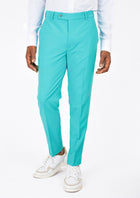 Aqua Blue Stretch Pants - SARTORO369