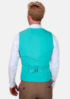 Aqua Blue Vest - SARTORO553