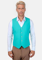 Aqua Blue Vest - SARTORO214