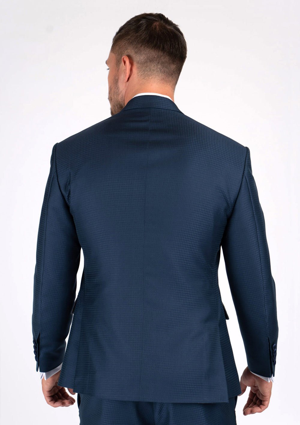 Astor Blue Microcheck Tuxedo - SARTORO