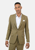 Astor British Khaki Cotton Suit - SARTORO